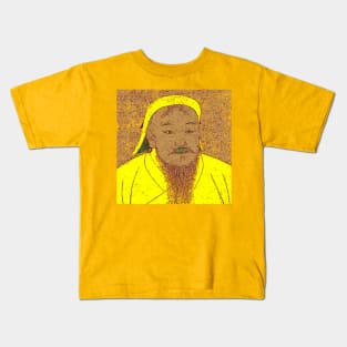 Genghis Khan Portrait Kids T-Shirt